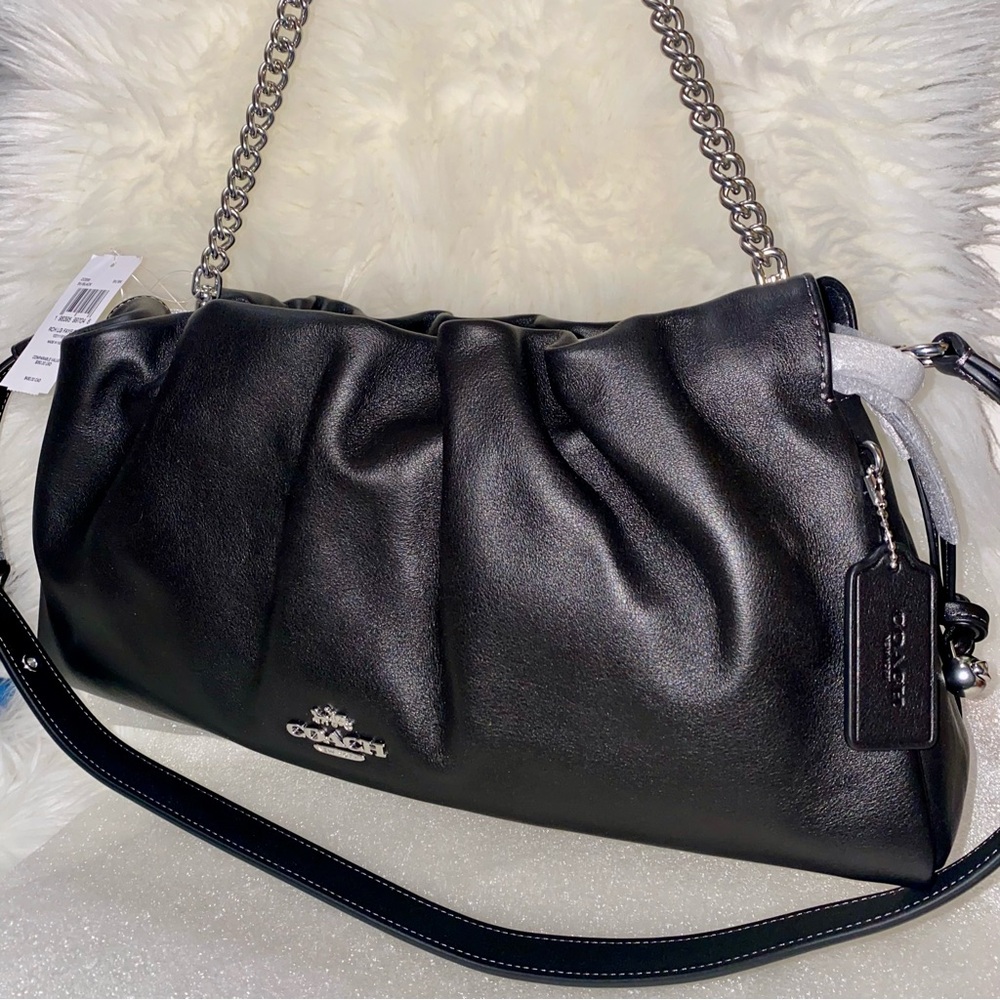 Coach 🖤 Faye Large Shoulder Bag leather purse New